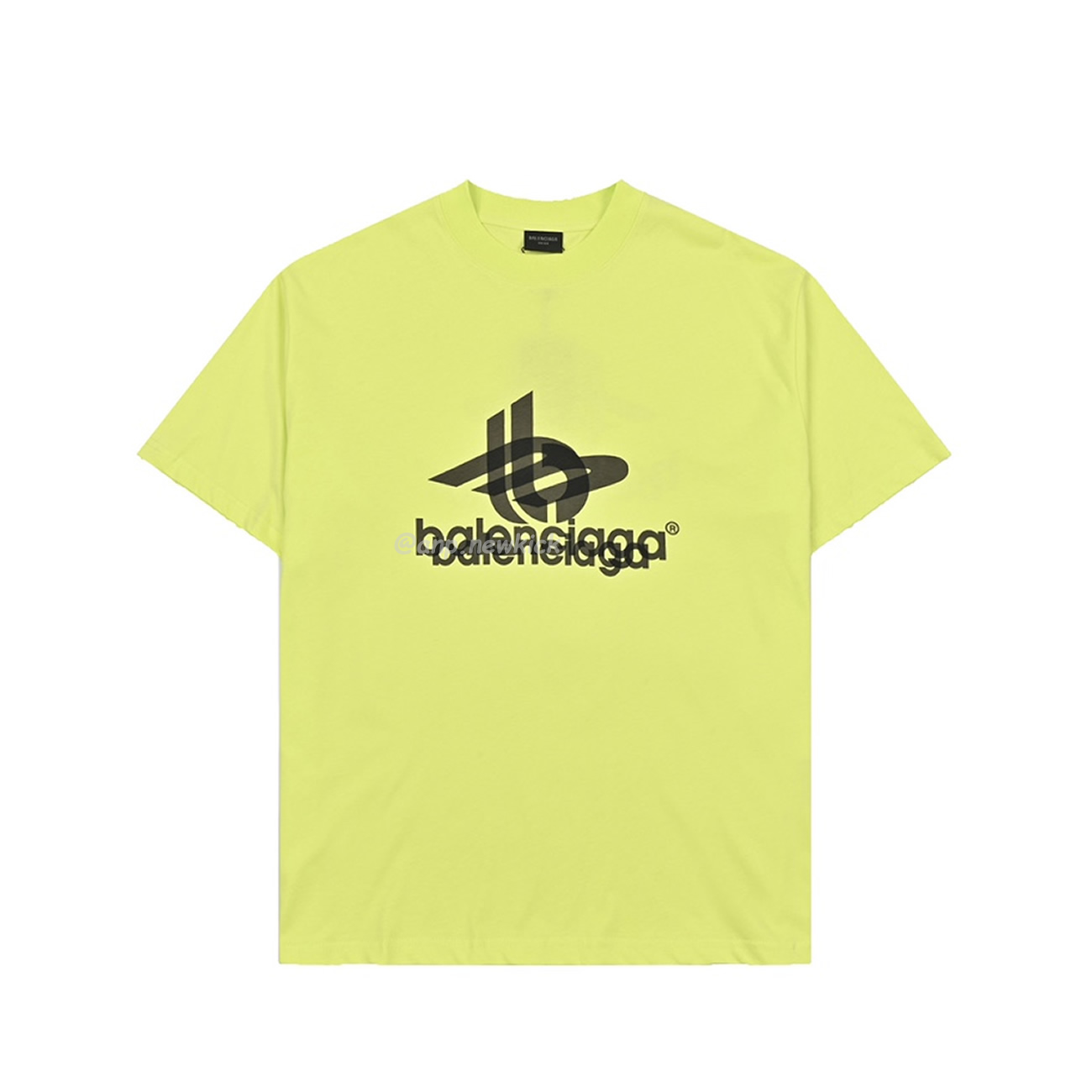 Balenciaga 23ss Tape Printed Overlapping T Shirt (1) - newkick.app